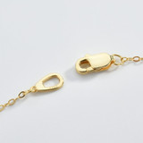 1/3 CTW Round White Cubic Zirconia Bezel Set Chain Yellow Gold Plated Bracelet in 0.925 Sterling Silver (MDS230160)