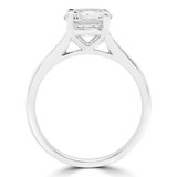 1/2 CT Round Lab Created Diamond  Cathedral Solitaire Engagement Ring in 14K White Gold (MD240451)