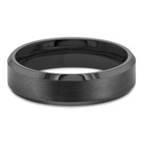 6 MM Alternative Mens Wedding Band in White Tungsten (MDVBA0103)
