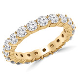 1 4/5 - 2 1/5 CTW Full Eternity Round Diamond Anniversary Wedding Band Ring in Yellow Gold (MVSAR0010-Y)