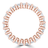 Lab Created 3 7/8 to 5 CTW Full Eternity Radiant Diamond Anniversary Wedding Band Ring in Rose Gold (MVSAR0020-R)