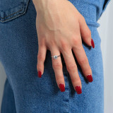 Round Lab Created Diamond Solitaire Engagement Ring in White Gold (MVSLG0024-W)