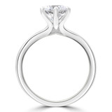 Round Lab Created Diamond 6-Prong Solitaire Engagement Ring in White Gold (MVSLG0033-W)