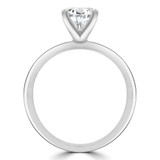 Round Lab Created Diamond Solitaire Engagement Ring in White Gold (MVSLG0035-W)