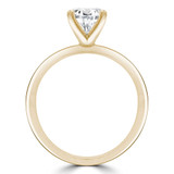Round Lab Created Diamond Solitaire Engagement Ring in Yellow Gold (MVSLG0035-Y)