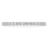 1/3 CTW Round Diamond Semi-Eternity Wedding Band Ring in 14K White Gold (MD160307)