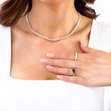 1 2/3 CT Round Black Diamond Solitaire Engagement Ring in 14K White Gold (MD160316)