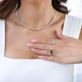 1 2/3 CT Round Black Diamond Solitaire Engagement Ring in 14K White Gold (MD160316)