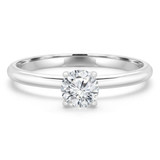 1/4 CT Round Diamond Promise Solitaire Engagement Ring in 14K White Gold (MD170234)