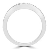 1/4 CTW Round Diamond Semi-Eternity Wedding Band Ring in 14K White Gold (MD170424)