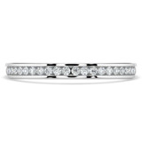 1/4 CTW Round Diamond Semi-Eternity Wedding Band Ring in 14K White Gold (MD170424)