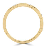 1/4 CTW Round Diamond Vintage Semi-Eternity Wedding Band Ring in 14K Yellow Gold (MD170429)