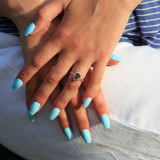 2 1/3 CTW Oval Champagne Diamond Halo Engagement Ring in 14K Rose Gold (MD170443)