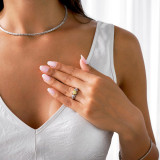 9/10 CTW Round Canary Yellow Diamond Vintage Solitaire with Accents Engagement Ring in 14K White Gold (MD180130)