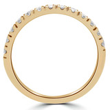 1/3 CTW Round Diamond Semi-Eternity Wedding Band Ring in 14K Yellow Gold (MD180187)