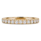 1/3 CTW Round Diamond Semi-Eternity Wedding Band Ring in 14K Yellow Gold (MD180187)