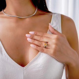 1 3/8 CTW Radiant Yellow Diamond Halo Engagement Ring in 14K White Gold (MD180534)