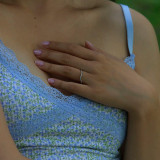 1/5 CTW Round Diamond Semi-Eternity Wedding Band Ring in 14K White Gold (MD180594)