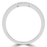 1/5 CTW Round Diamond Semi-Eternity Wedding Band Ring in 14K White Gold (MD180594)