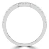 1/5 CTW Round Diamond Semi-Eternity Wedding Band Ring in 14K White Gold (MD180594)