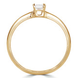 1/6 CT Princess Diamond Promise Solitaire Engagement Ring in 10K Yellow Gold (MD190039)