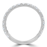 2/3 CTW Round Diamond Semi-Eternity Wedding Band Ring in 14K White Gold (MD190190)