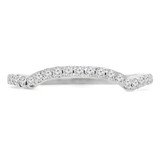 1/4 CTW Round Diamond Semi-Eternity Wedding Band Ring in 14K White Gold (MD190245)