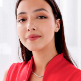 1/20 CTW Round Diamond Bar Stud Earrings in 14K White Gold (MD190317)