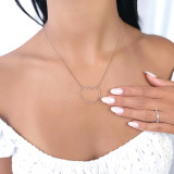 1/3 CTW Round Diamond Heart Necklace in 14K Rose Gold (MD190329)