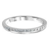 No Stone Wedding Band Ring in 14K White Gold (MD190353)