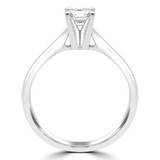 1/3 CT Round Diamond Solitaire Engagement Ring in 14K White Gold (MD190458)