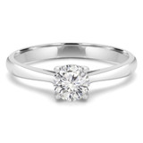 2/5 CT Round Diamond Cathedral Solitaire Engagement Ring in 14K White Gold (MD200143)