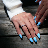 2/3 CTW Round Diamond Seven-Stone Anniversary Wedding Band Ring in 18K White Gold (MD200224)