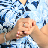 1/2 CTW Round Diamond Cushion Halo Engagement Ring in 14K White Gold with Accents (MD200294)