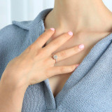 1 1/20 CTW Round Diamond Cushion Double Prong Halo Engagement Ring in 14K Yellow Gold with Accents (MD200314)