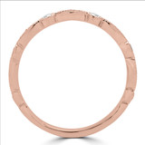 1/5 CTW Round Diamond Vintage Semi-Eternity Anniversary Wedding Band Ring in 14K Rose Gold (MD200381)