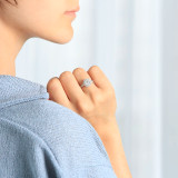 1 3/4 CTW Round Diamond Halo Engagement Ring in 14K White Gold with Accents (MD200444)