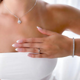 1/3 CT Round Diamond Solitaire Engagement Ring in 14K White Gold (MD200585)