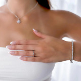 1/3 CT Round Diamond Solitaire Engagement Ring in 14K White Gold (MD200585)