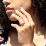 1 1/10 CT Round Diamond Solitaire Engagement Ring in 18K Yellow Gold (MD210007)