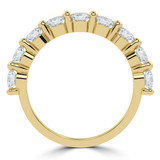 2/3 CTW Round Diamond Semi-Eternity Wedding Band Ring in 14K Yellow Gold (MD210128)