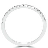 1/5 CTW Round Diamond Semi-Eternity Wedding Band Ring in 14K White Gold (MD210133)