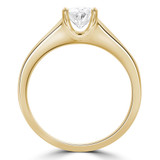 1 1/10 CT Oval Diamond Solitaire Engagement Ring in 14K Yellow Gold (MD210237)