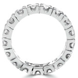 3 1/3 CTW Round Diamond Full Eternity Anniversary Wedding Band Ring in 18K White Gold *Non-Sizeable* (MD210319)