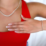 2/3 CTW Round Diamond Solitaire with Accents Engagement Ring in 14K Rose Gold (MD210375)