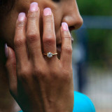 1 CT Round Diamond 6-Prong Tapered Solitaire Engagement Ring in 14K Yellow Gold (MD210403)