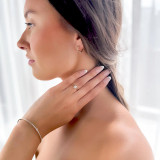 1 CT Round Diamond 6-Prong Tapered Solitaire Engagement Ring in 14K Yellow Gold (MD210403)