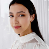 2/3 CTW Round Diamond 4-Prong Stud Earrings in 14K White Gold (MD220065)