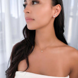 1/3 CT Round Diamond 4-Prong Solitaire Pendant Necklace in 14K Yellow Gold (MD220077)