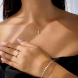 1/3 CT Round Diamond 4-Prong Solitaire Pendant Necklace in 14K Yellow Gold (MD220077)